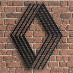 Plaque Métal Logo Renault